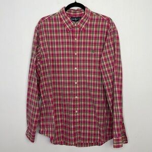 Ralph Lauren blue label colorful plaid buttons down shirt